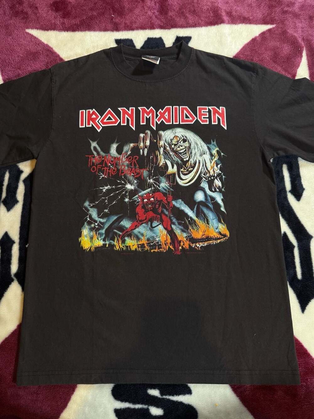 Iron Maiden The Number of the Beast Graphic Band T-Shirt